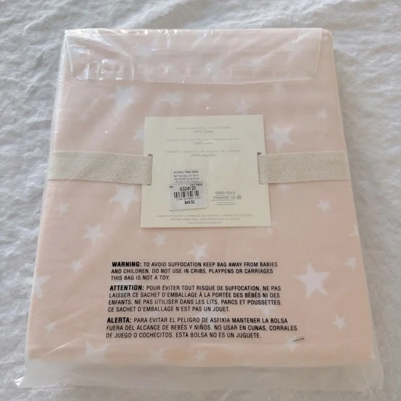 Pottery Barn Blush Star Shower Curtain - Picture 3 of 3